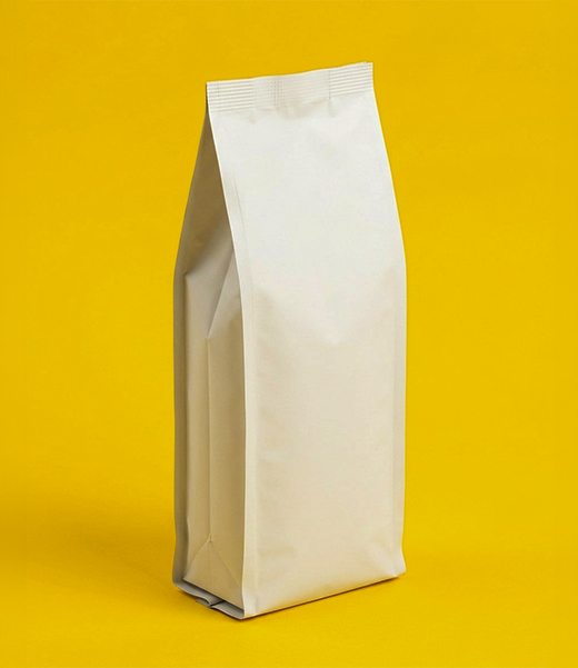 Bolsa Duplex con fuelles laterales blanco mate 110x30x240mm